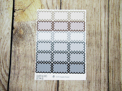 Scalloped Half Boxes