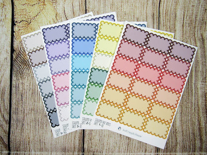 Scalloped Half Boxes