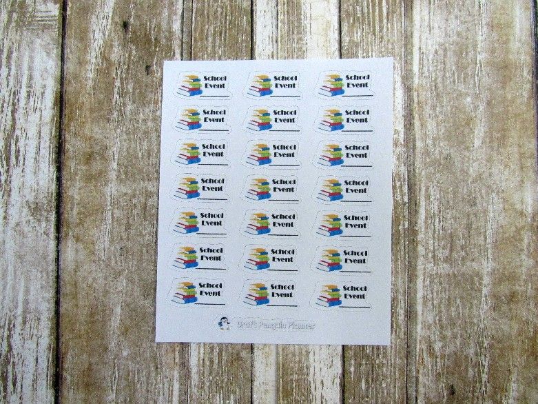 School event stickers