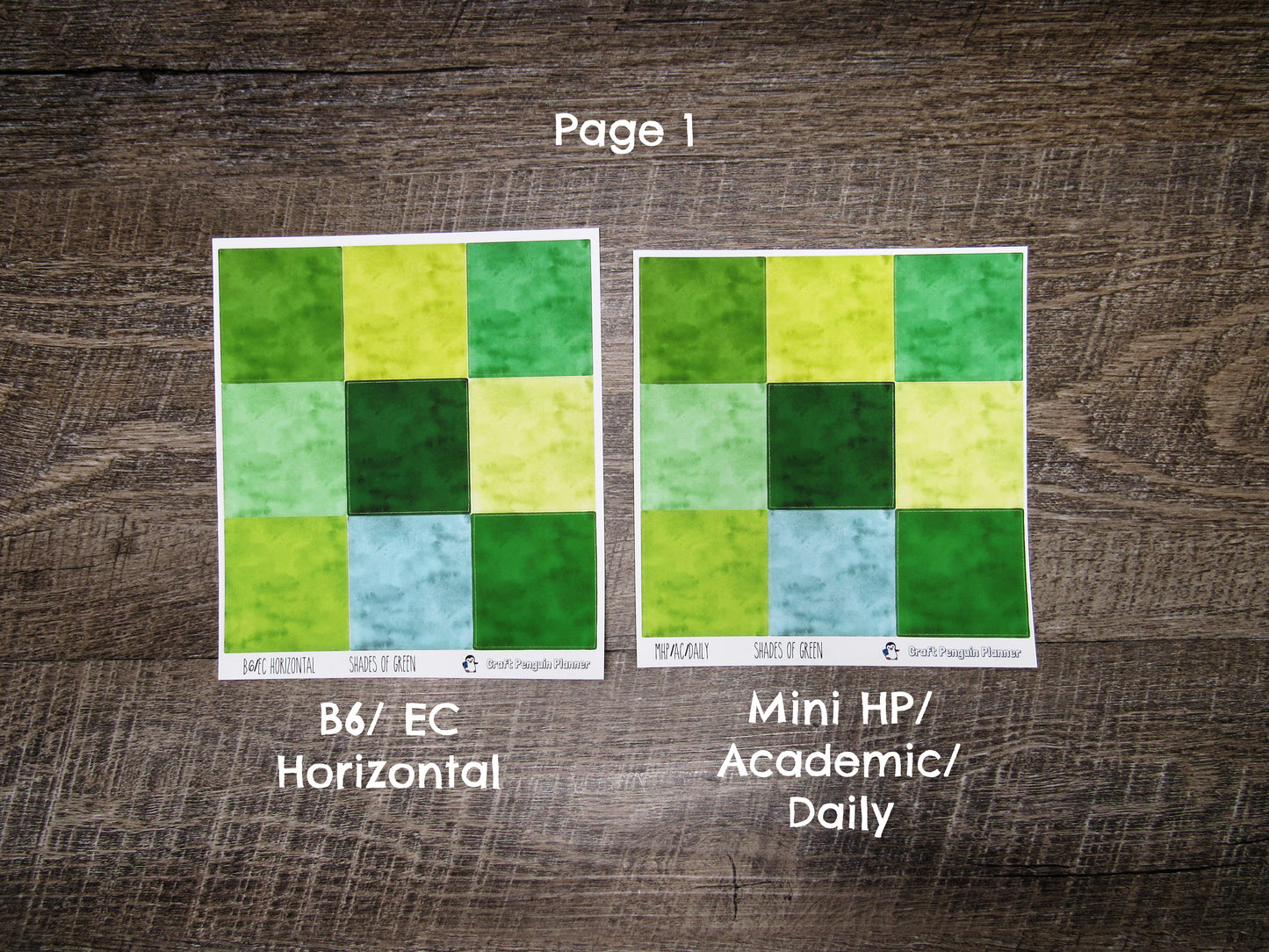 Shades of Green Weekly, CHOOSE YOUR KIT