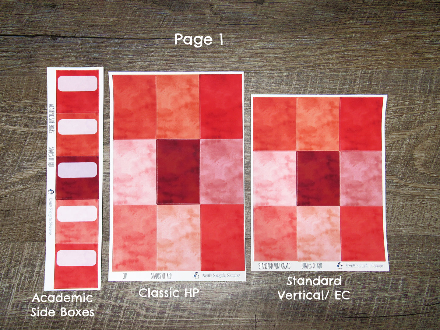 Shades of Red Weekly, CHOOSE YOUR KIT