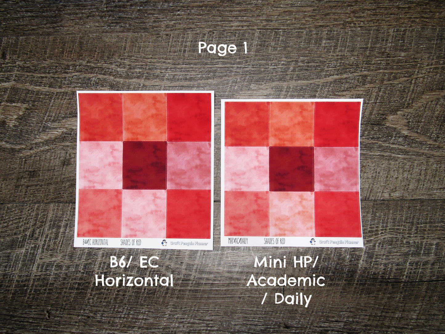 Shades of Red Weekly, CHOOSE YOUR KIT