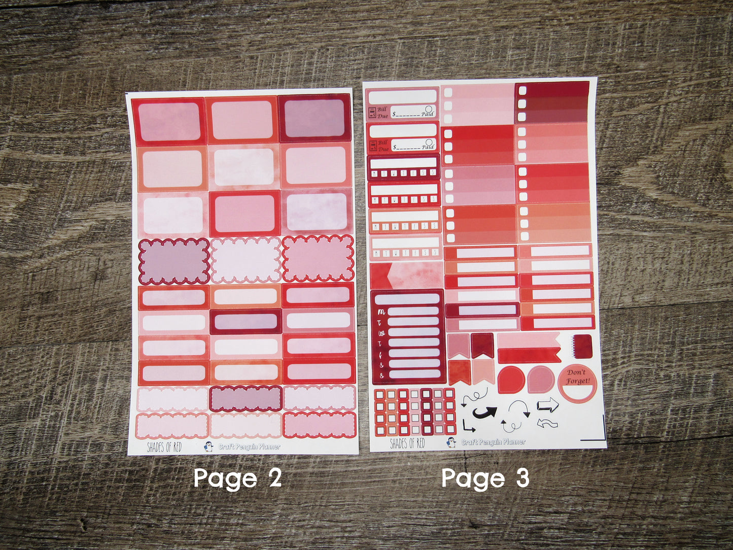 Shades of Red Weekly, CHOOSE YOUR KIT