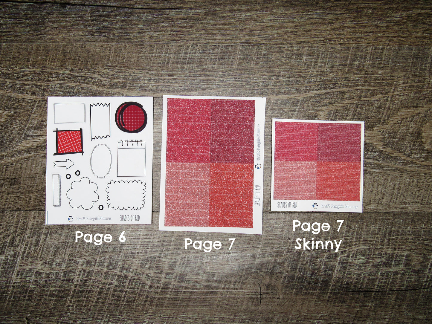 Shades of Red Weekly, CHOOSE YOUR KIT