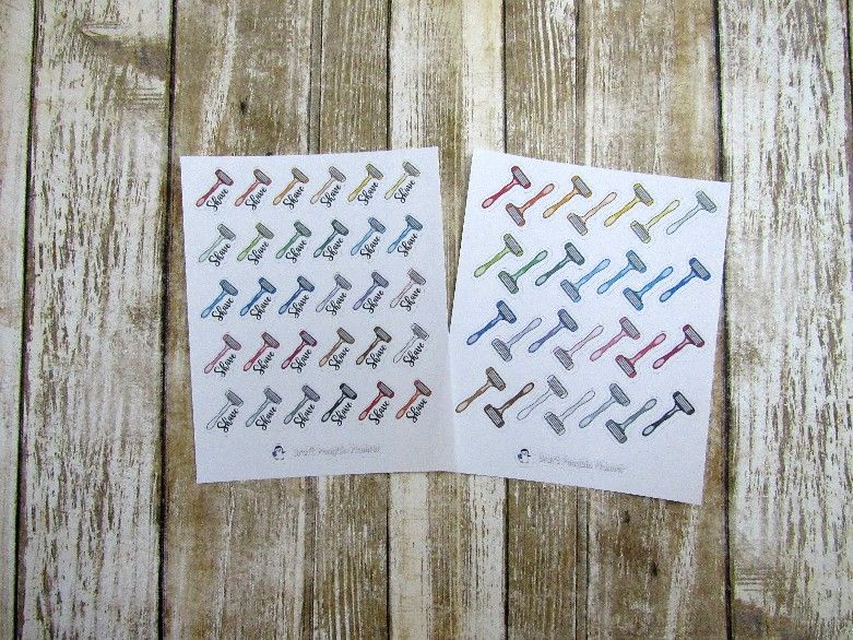 Shave sticker – Craft Penguin Planner