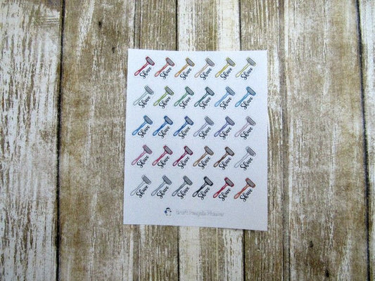 Shave sticker