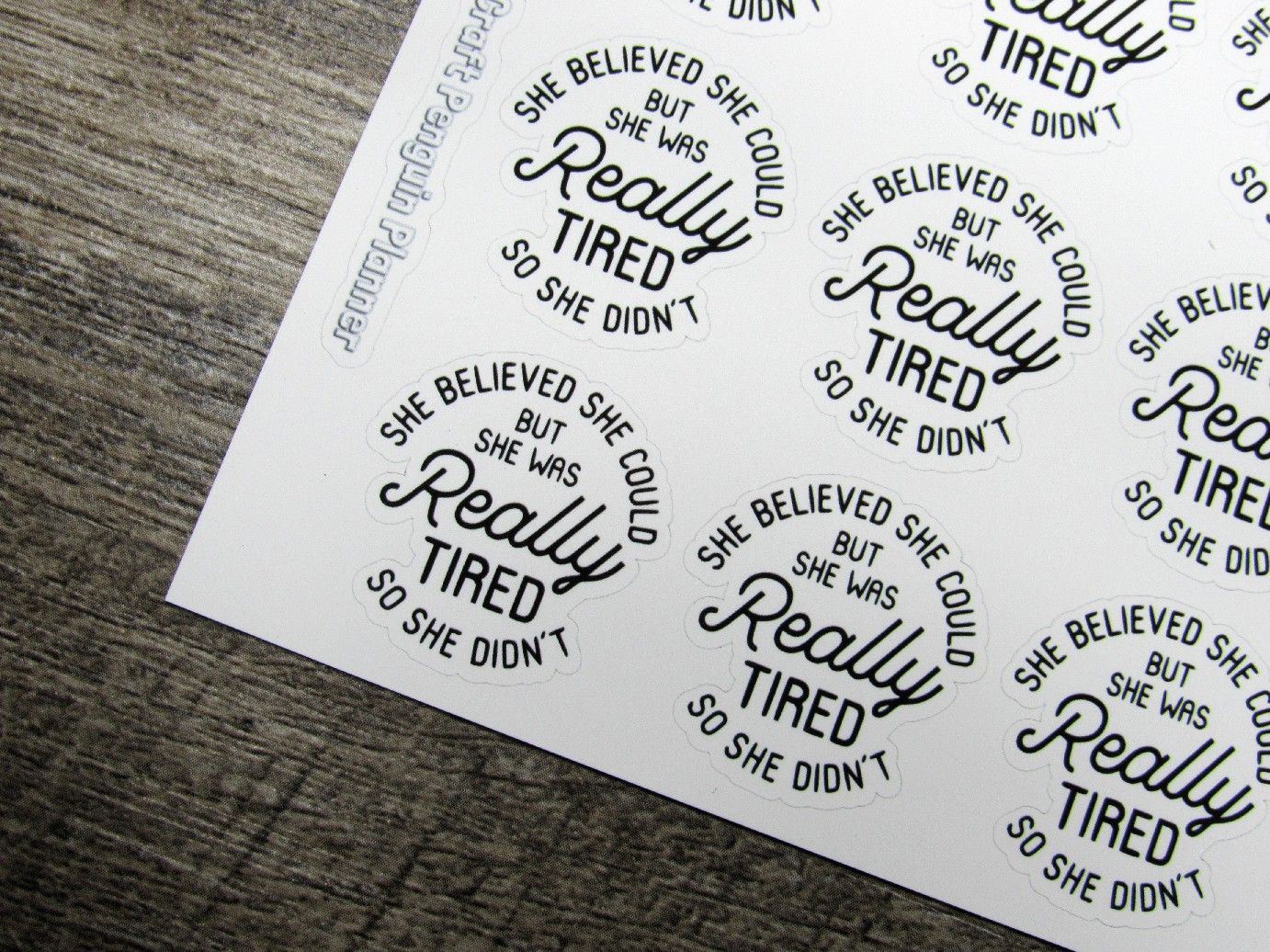 She Was really Tired Quote