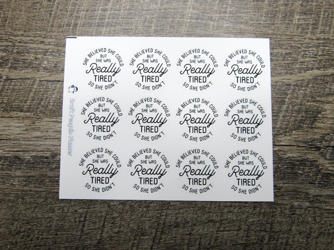 She Was really Tired Quote