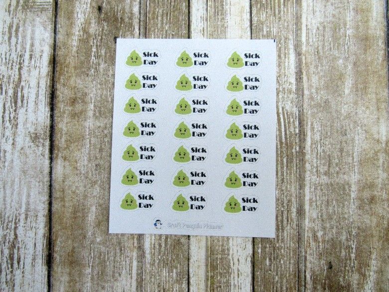 Sick day stickers