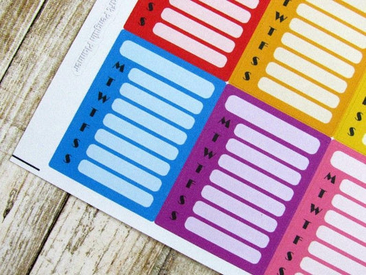 Sidebar Weekly Tracker