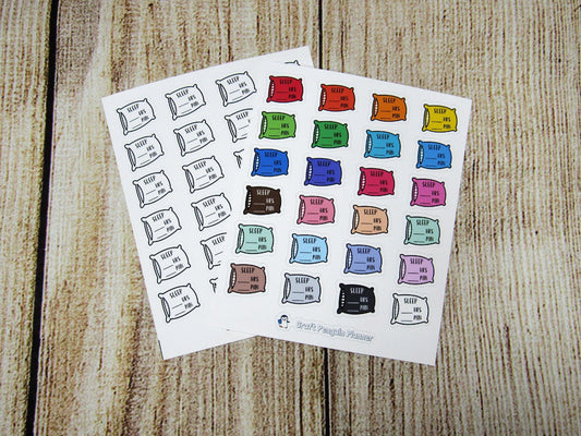 Sleep Tracker Pillow Sticker