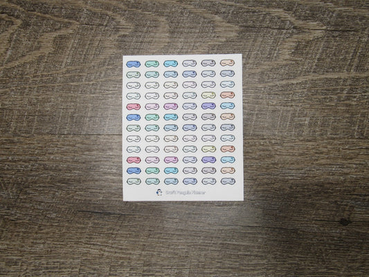 Sleep Eye Mask Stickers