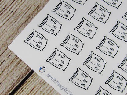 Sleep Tracker Pillow Sticker