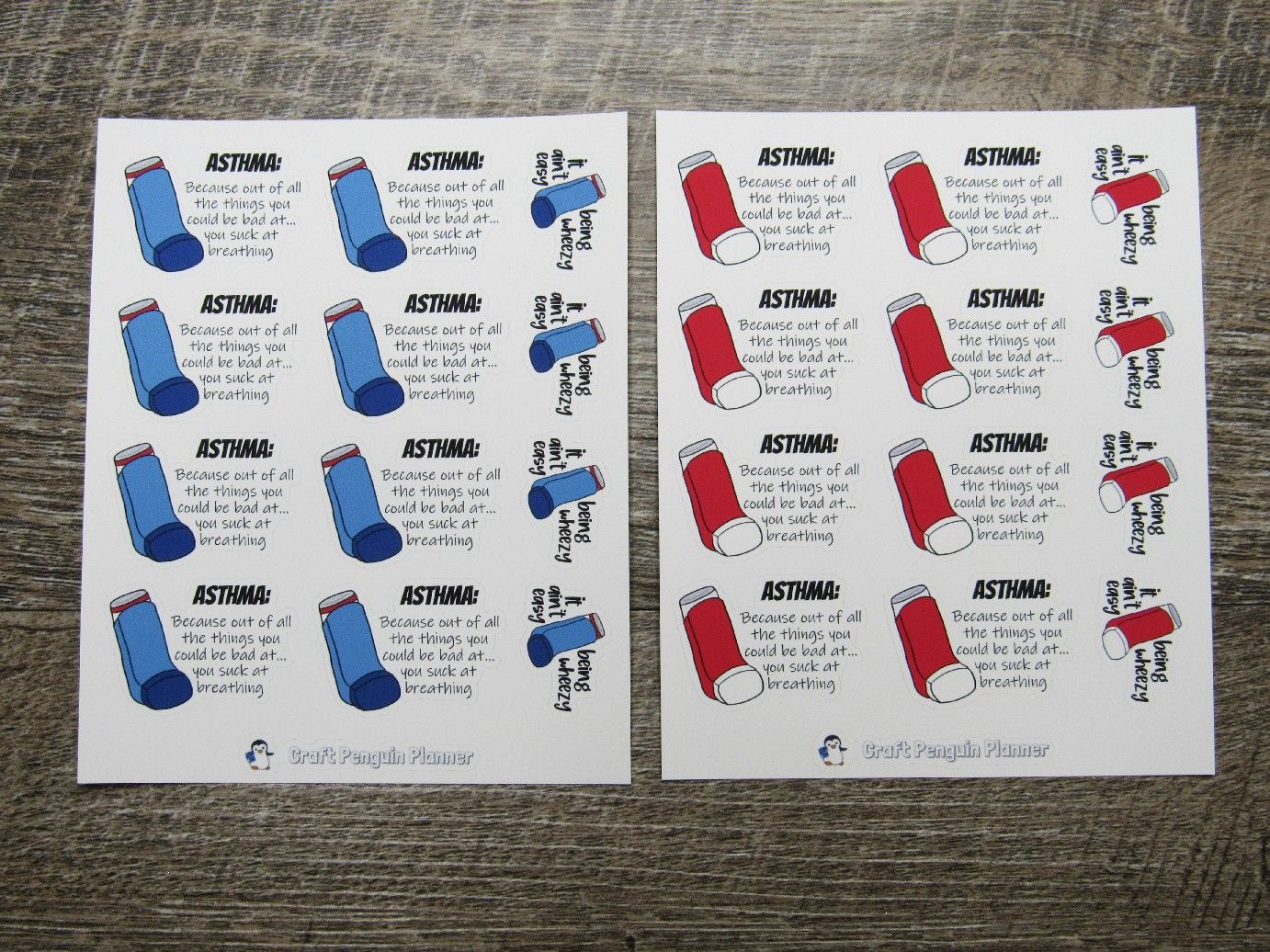 Asthma Quote Stickers