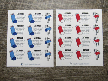 Asthma Quote Stickers