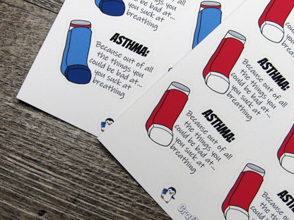 Asthma Quote Stickers