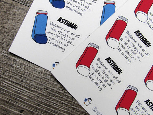 Asthma Quote Stickers