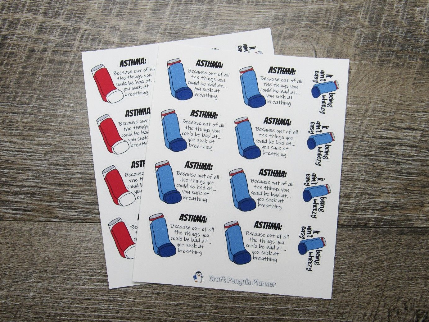 Asthma Quote Stickers
