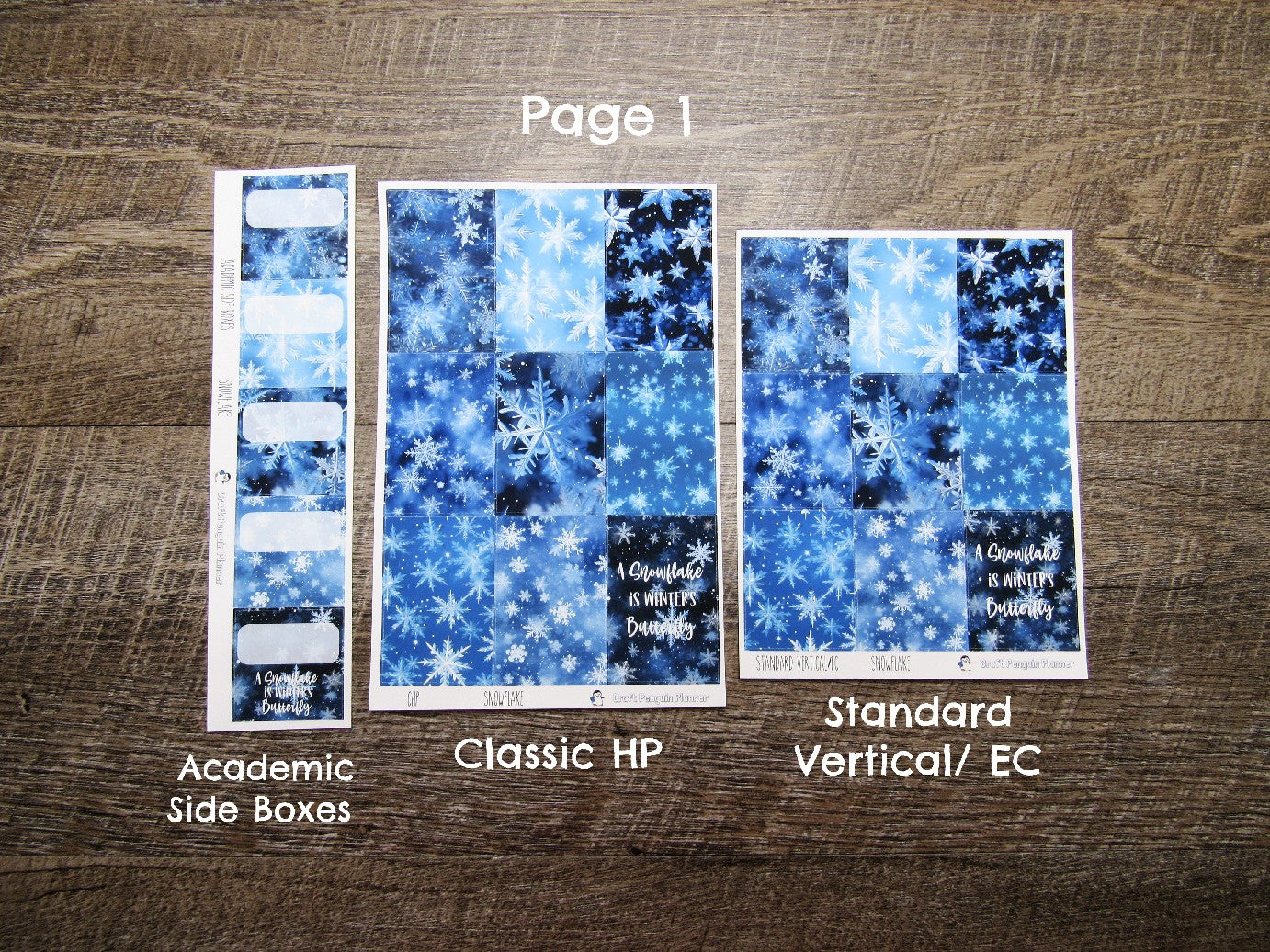 Snowflake Weekly, CHOOSE YOUR KIT