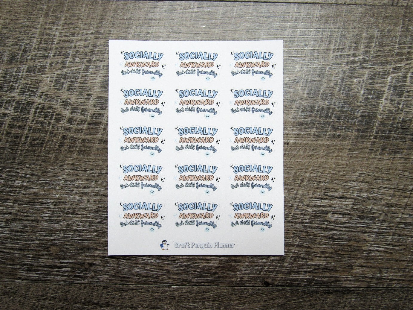 Socially Awkward Stickers
