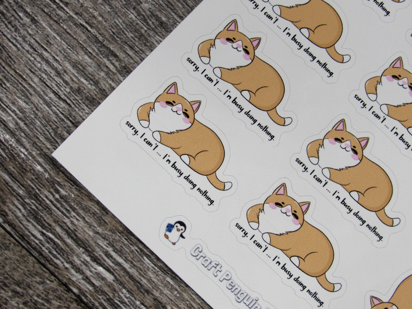 Sorry, busy doing nothing stickers