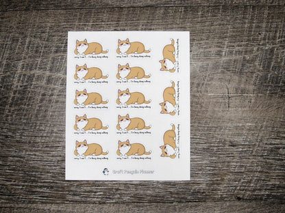 Sorry, busy doing nothing stickers