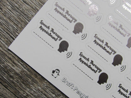 Speech Therapy Appointment Sticker
