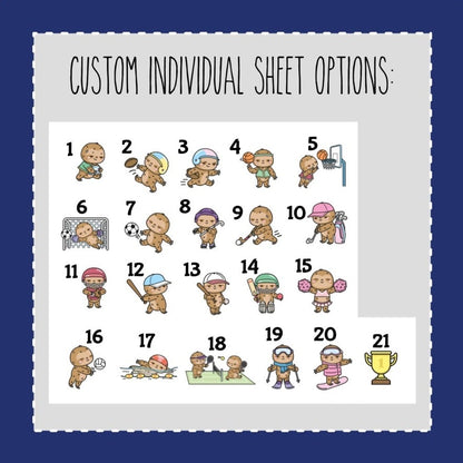 Seth the Sloth Sports- CUSTOM SHEET