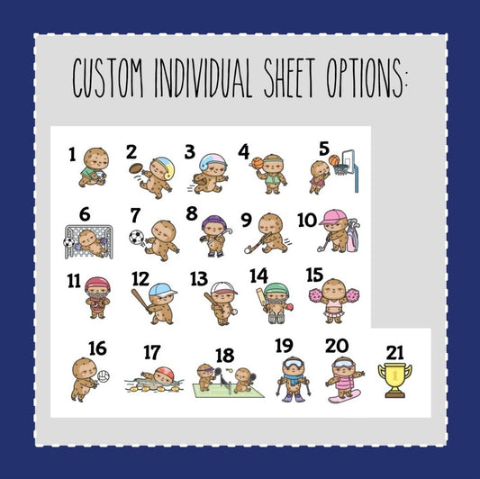 Seth the Sloth Sports- CUSTOM SHEET