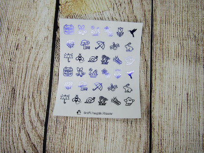 FOILED Spring Mix Stickers