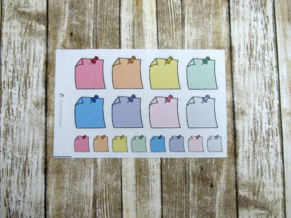 Sticky note planner sticker