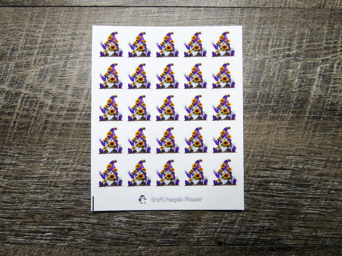 Sunflower Gnome Stickers