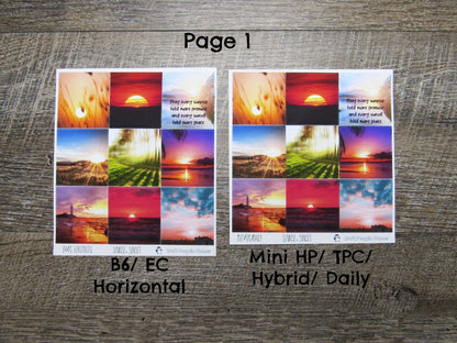 Sunrise, Sunset Weekly, CHOOSE YOUR KIT