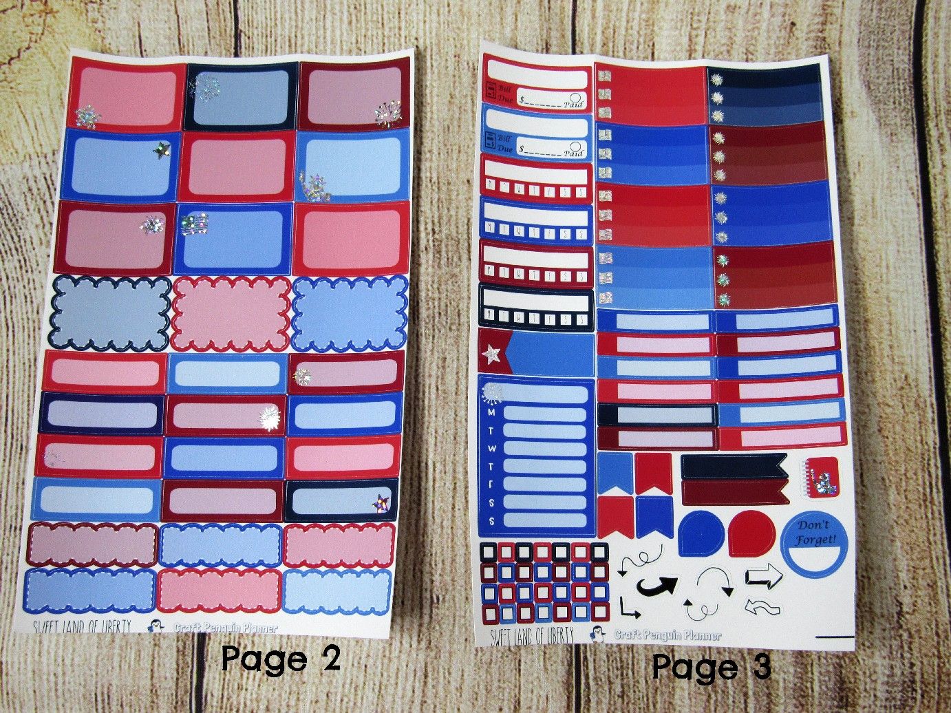 Sweet Land of Liberty FOILED Weekly, CHOOSE YOUR KIT