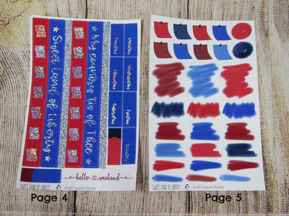 Sweet Land of Liberty FOILED Weekly, CHOOSE YOUR KIT