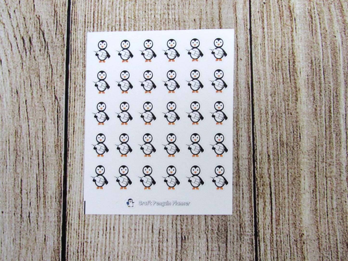 Syringe/Shot Waddles & Snowflake