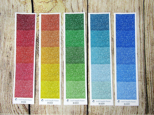 Skinny Headers Only- Glitter Colors- Sheets SK0001-SK0009