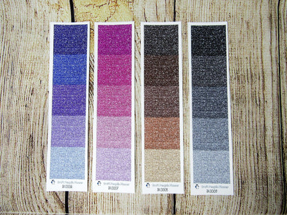 Skinny Headers Only- Glitter Colors- Sheets SK0001-SK0009