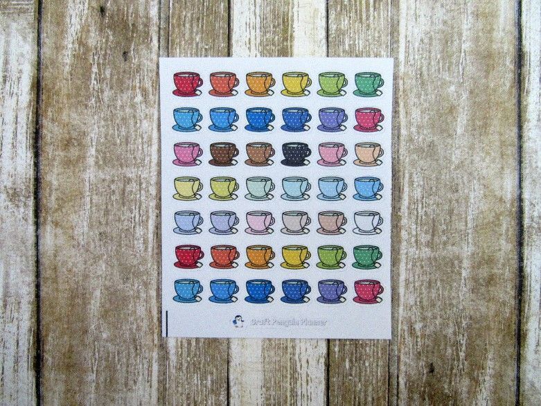 Tea Cup Stickers