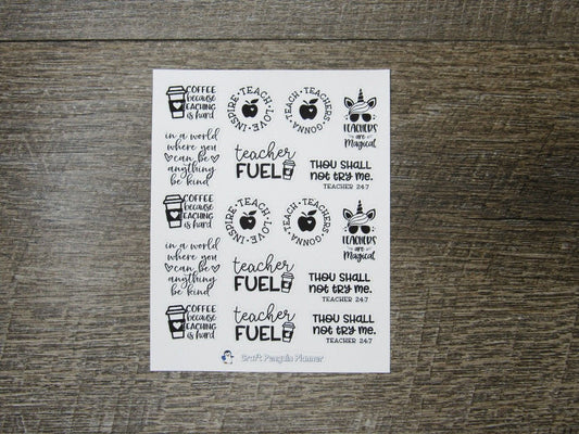 Teacher Quote Mix Stickers
