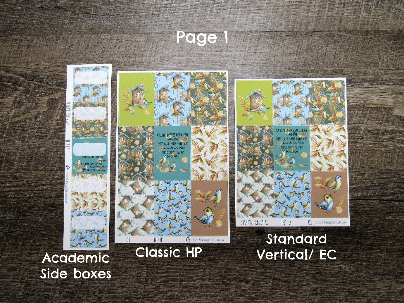 They Fly Weekly, CHOOSE YOUR KIT