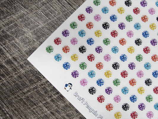 TINY Cheer Pom Pom Stickers