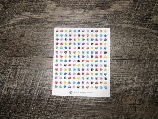 TINY Cheer Pom Pom Stickers