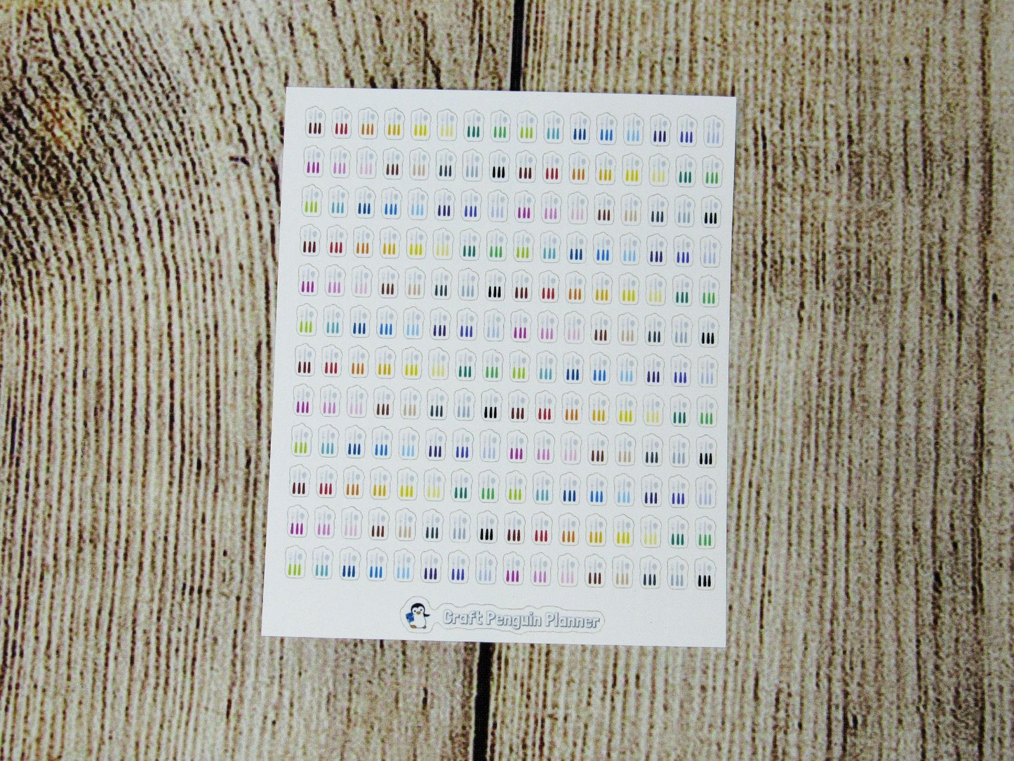 Tiny Cutlery/Meal Icon Stickers