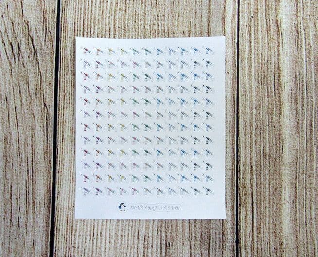 Tiny injection stickers