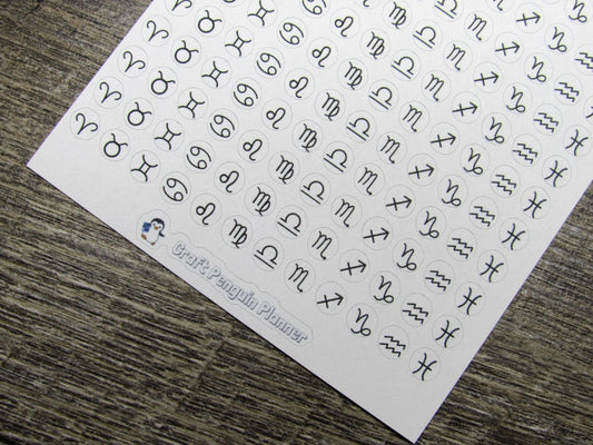 Tiny Zodiac Icon Mix Stickers