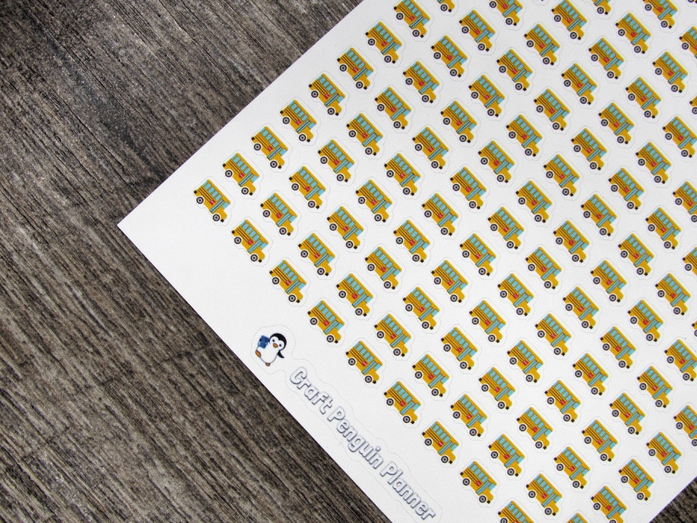 Tiny School Bus Stickers