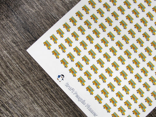 Tiny School Bus Stickers