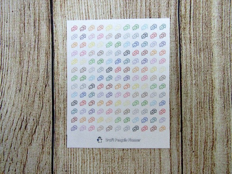 Tiny Chat Bubble stickers