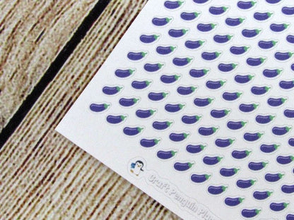 Tiny Eggplant Stickers